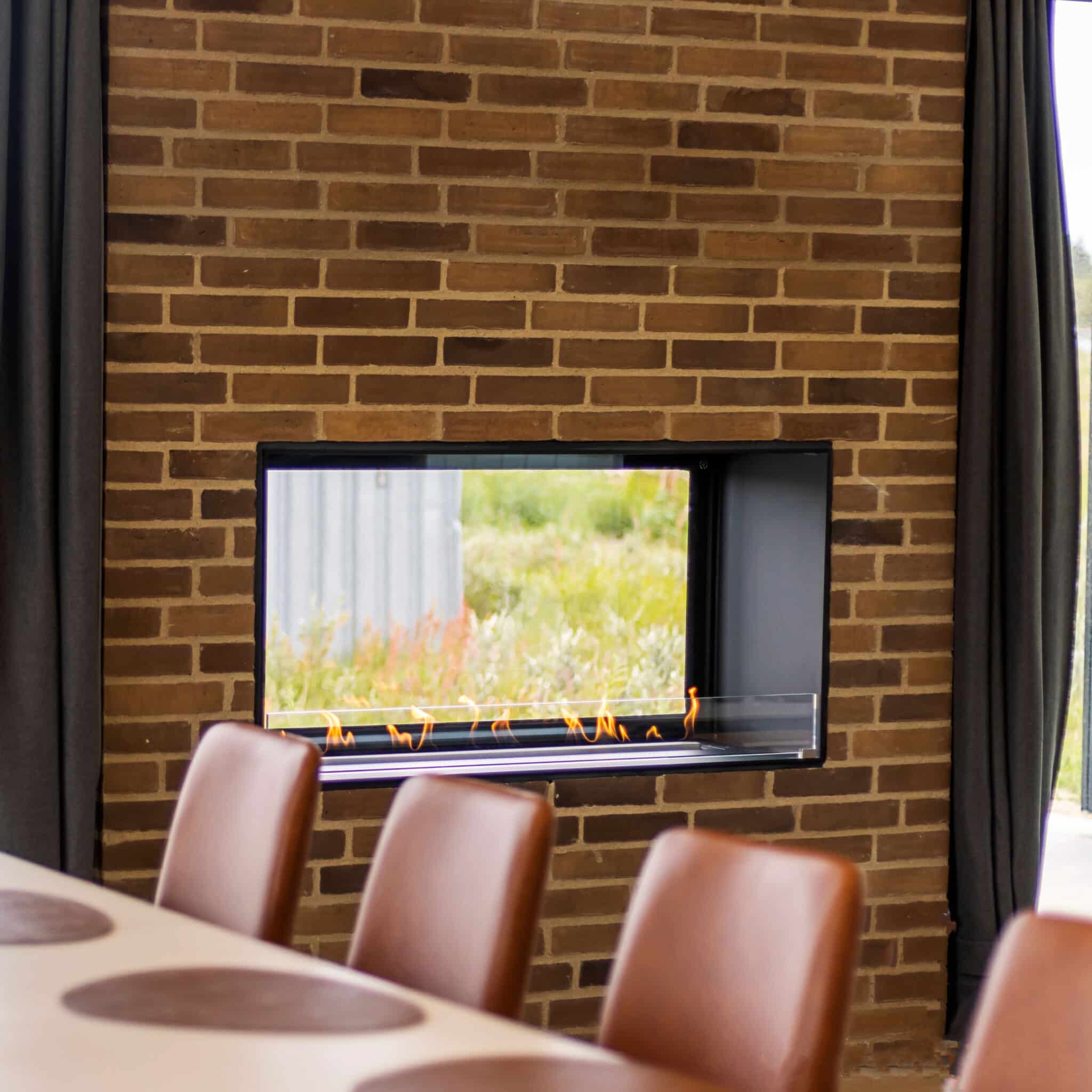 Montreal Clear Bio-Ethanol Indoor / Outdoor Fireplace available at Robeys