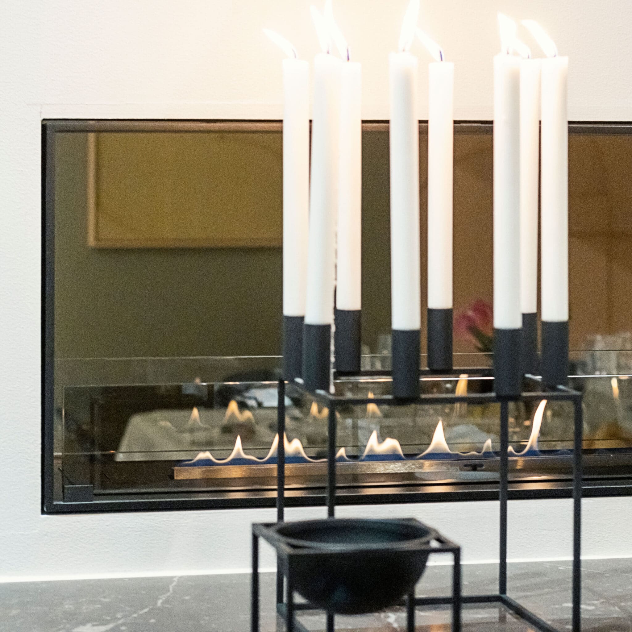 Montreal Bio-Ethanol Fireplace Open to Front available at Robeys