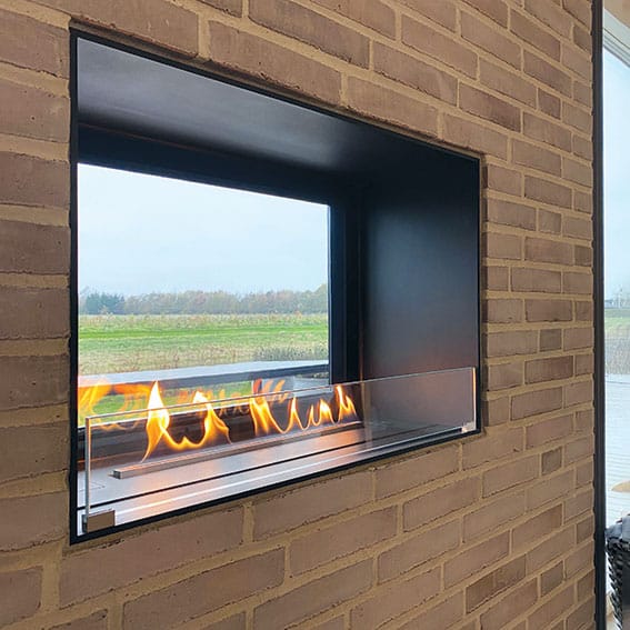 Montreal Clear Bio-Ethanol Indoor / Outdoor Fireplace available at Robeys