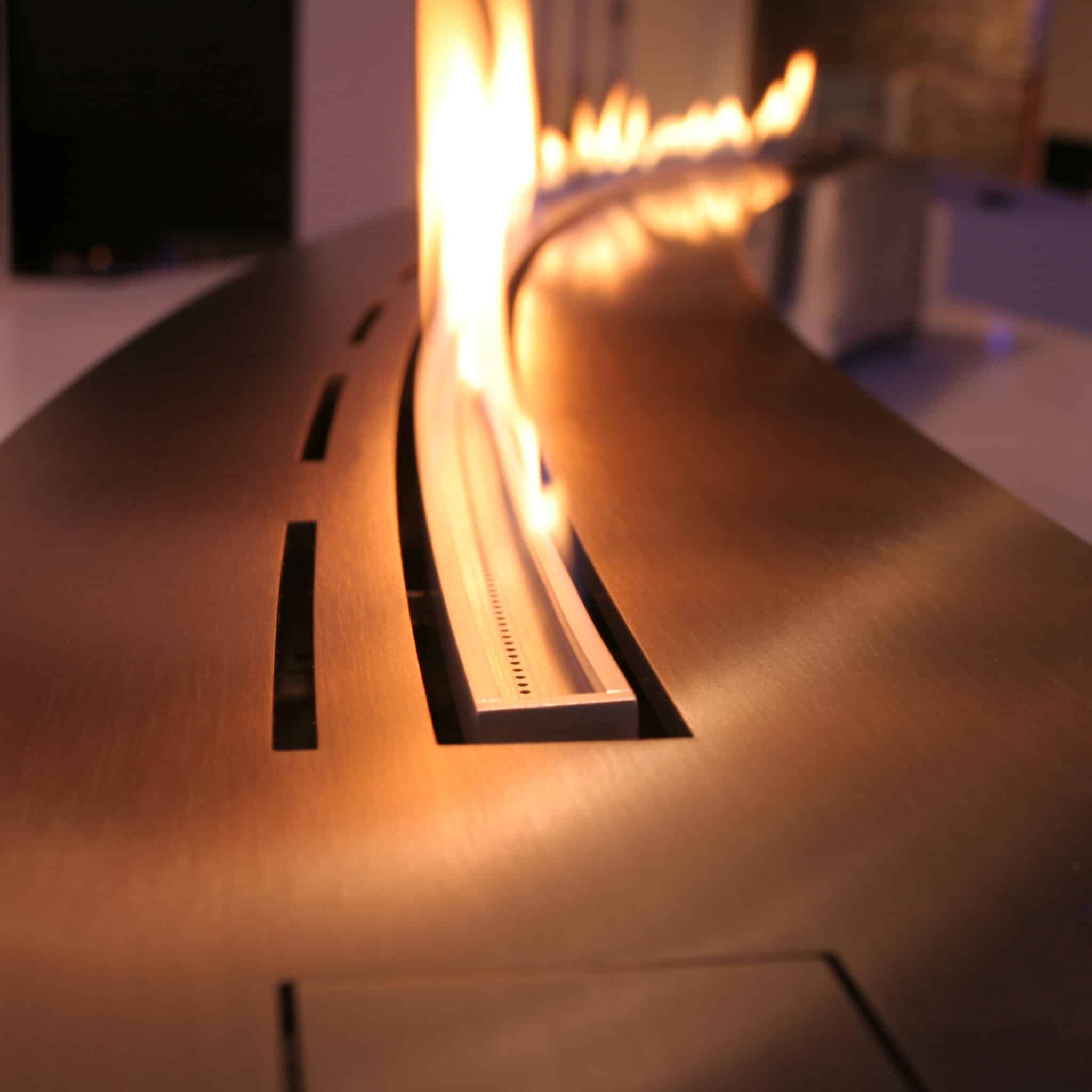 Denver Curved Bio-Ethanol Fireplace available at Robeys