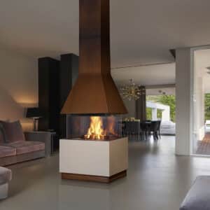 Helsinki Fireplace Wood Burning available at Robeys