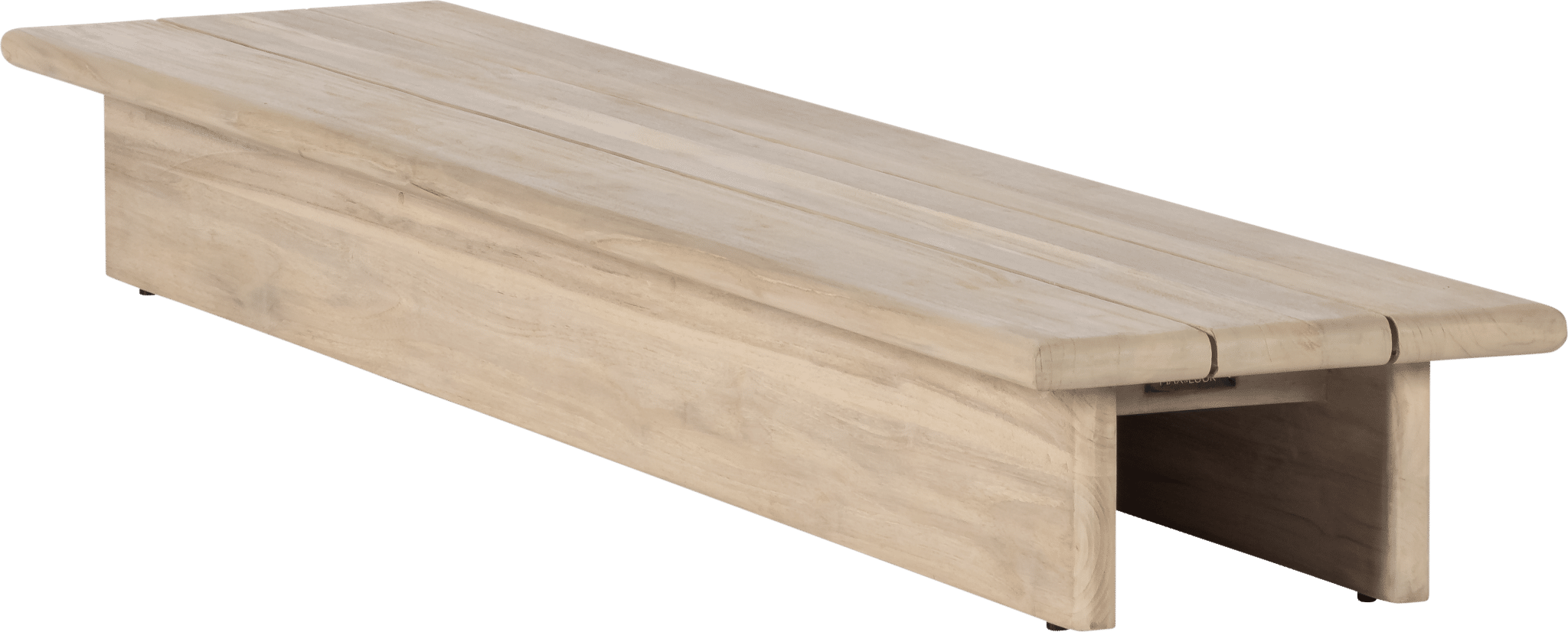 2024 ML aged teak Mylo chaise longue side table M4221 1 Mylo Collection