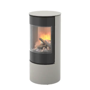 Viva L 100 Gas Stove with Nickle Paint and Contemporary Glass Door, EX-DISPLAY OFFER