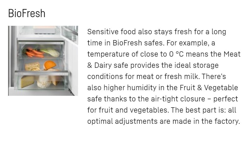 bio fresh Liebherr IRBci 4150 Prime Refrigerator with BioFresh for integrated use