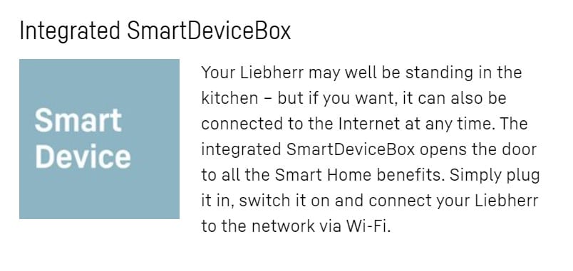 smart device Liebherr IRBci 4150 Prime Refrigerator with BioFresh for integrated use