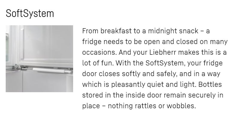 soft system 1 Liebherr SIFNdi 4556 Prime NoFrost Freezer for integrated use