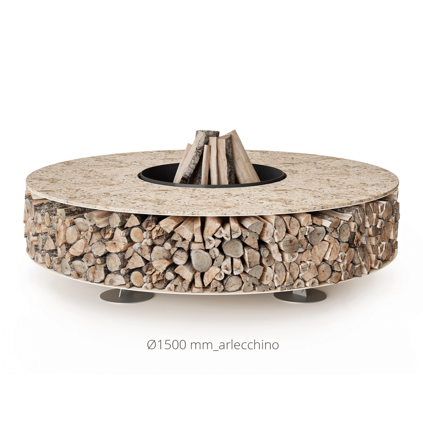 Zero Ceramic Outdoor Wood Burning Fire Pit