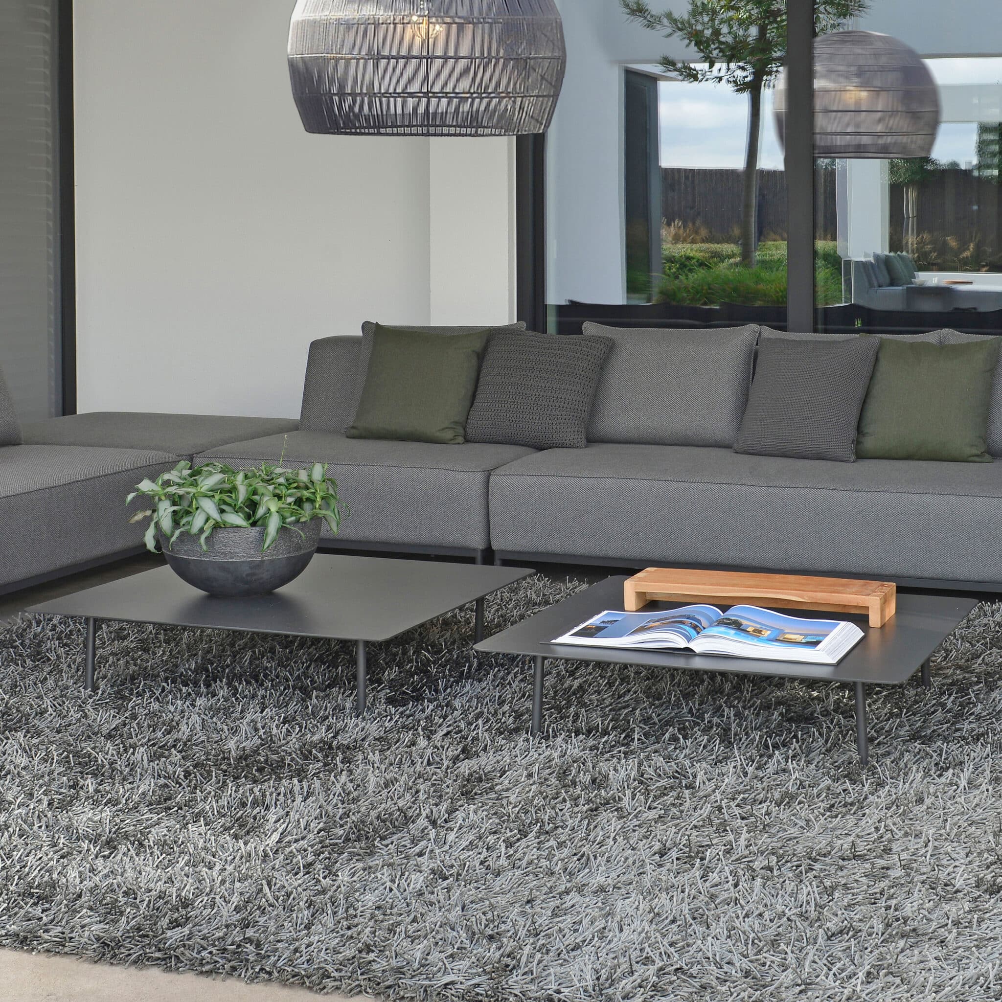 Kick Aluminium Coffee Table, EX-DISPLAY