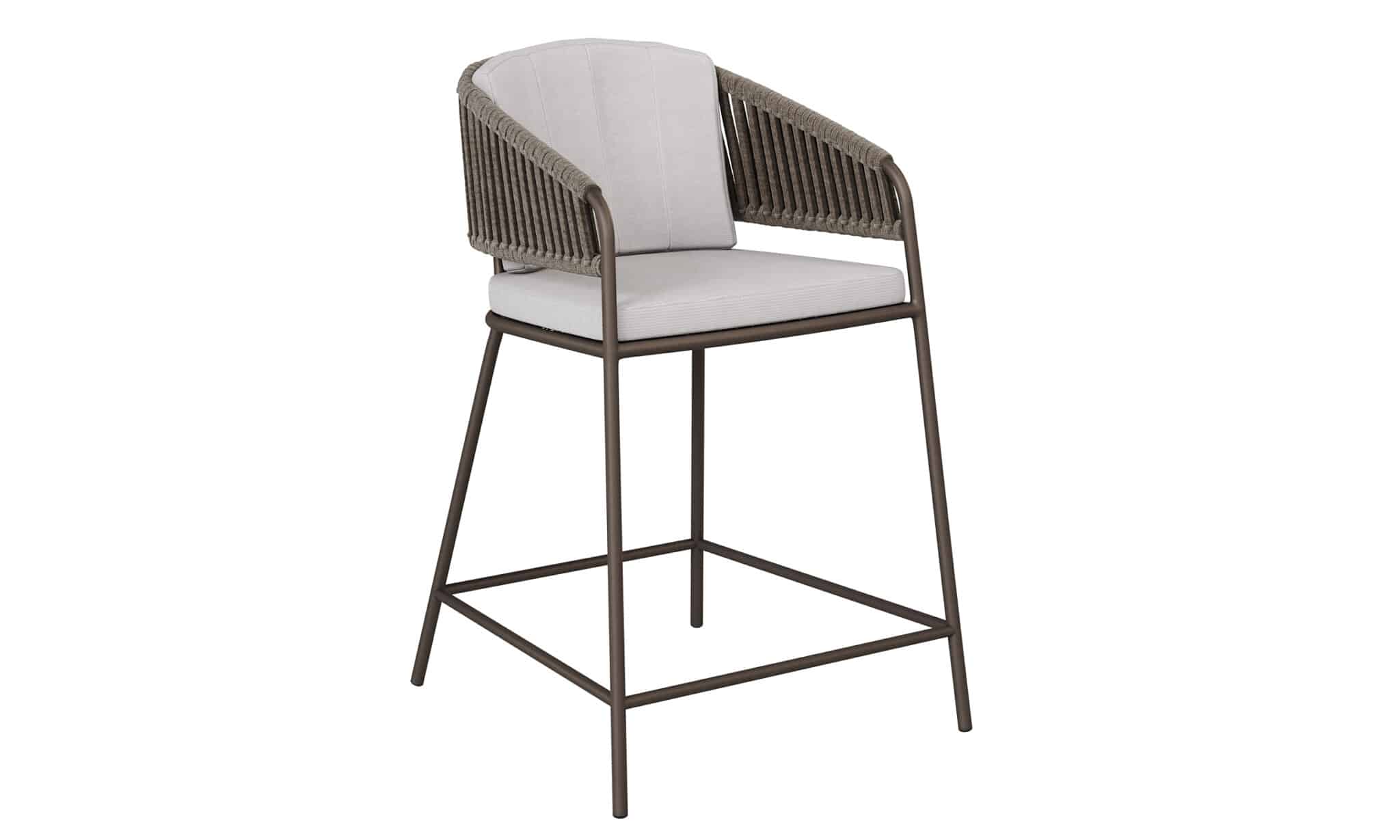 2023 rope Rob high dining chair bronze wenge 6546 scaled Borek - Rob Collection