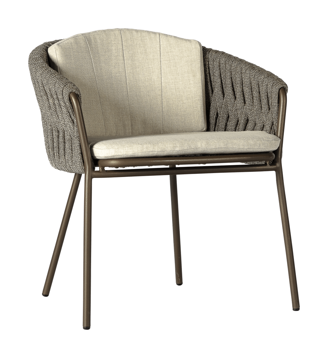 2025 Borek alu rope Genua chair bronze wenge 6690 1 Borek - Genua Collection