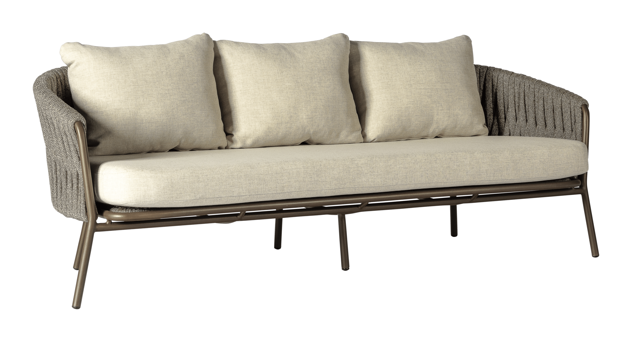 2025 Borek alu rope Genua sofa bronze wenge 6693 Borek - Genua Collection