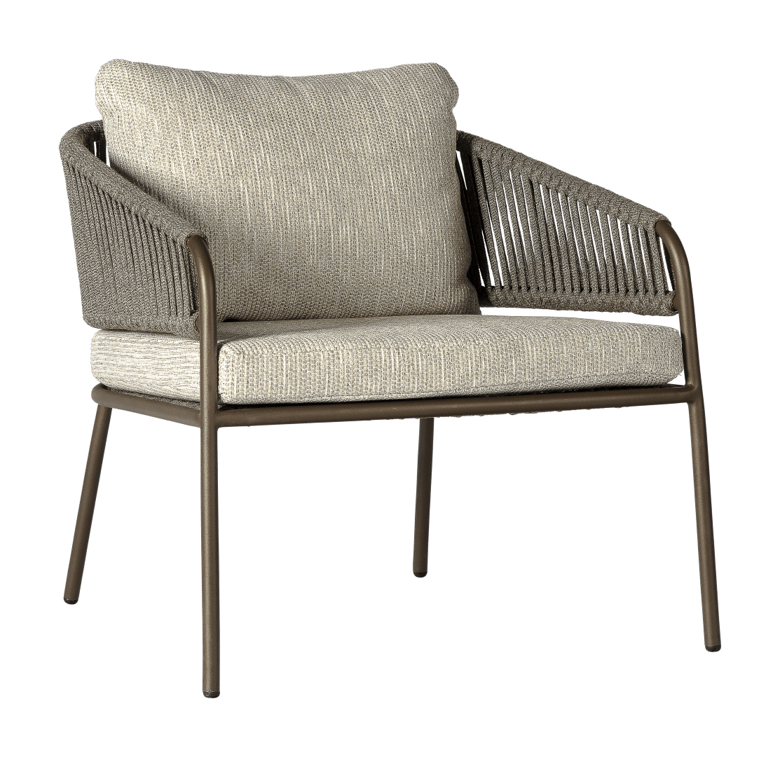 2025 Borek alu rope Rob lounge chair bronze wenge 6669 Borek - Rob Collection