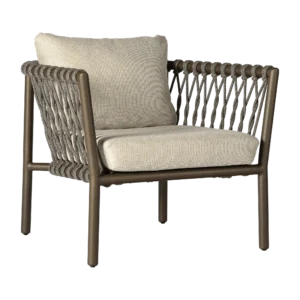 2025 M&L alu rope Alba lounge chair bronze wengé M4274