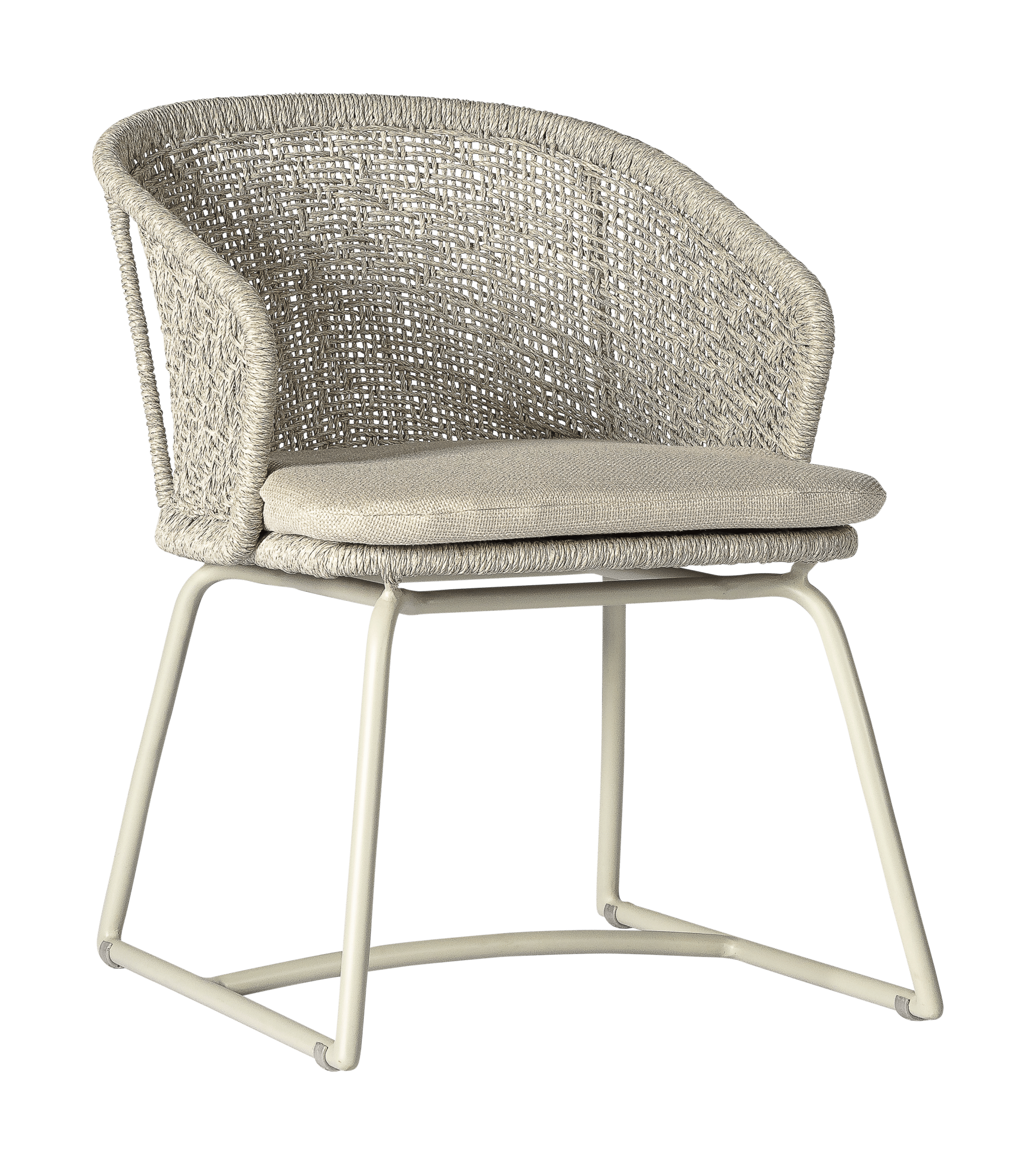 2025 ML alu rope Ravenna chair linen white gray M5046 1 Ravenna Collection
