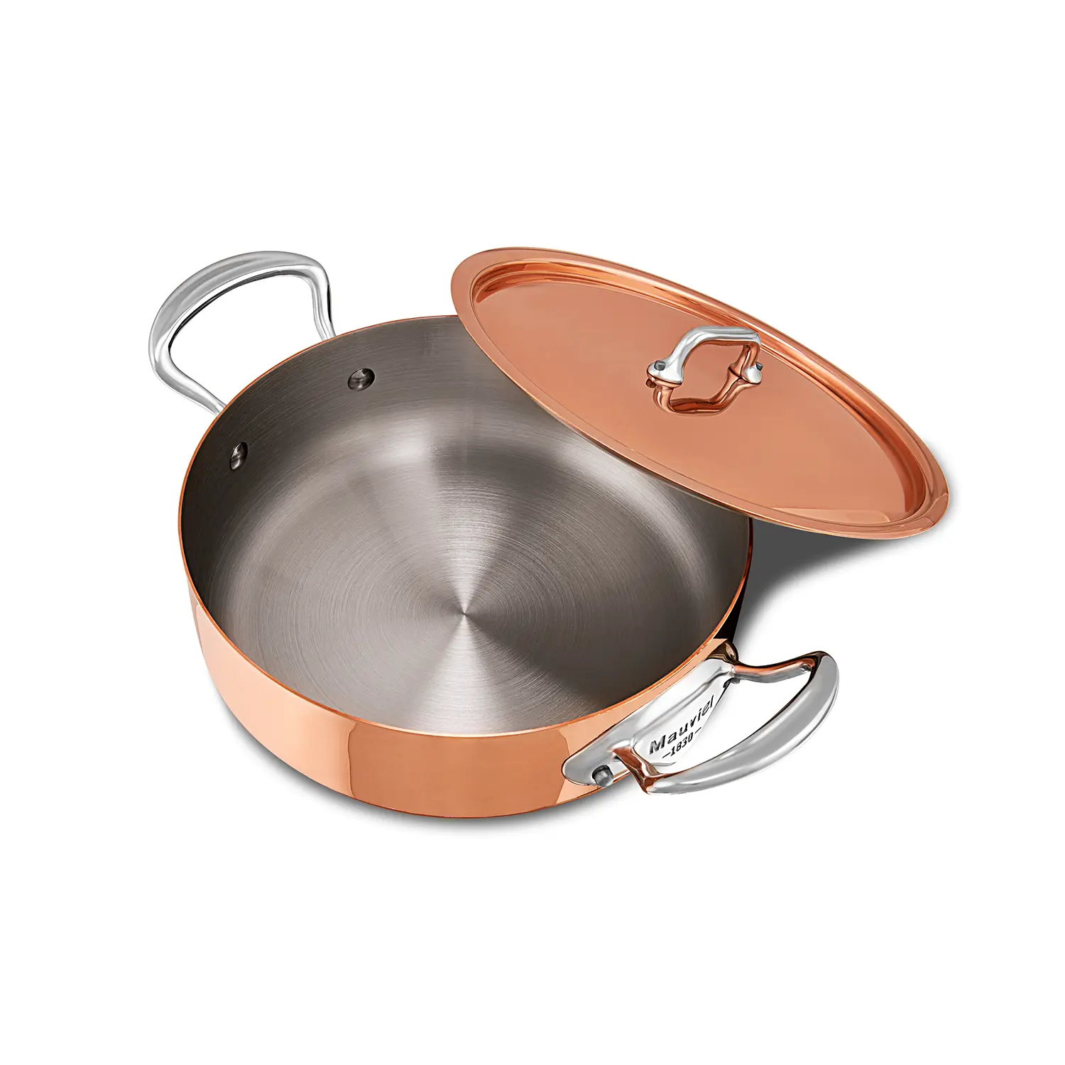 M'150S Copper Stainless Steel 24cm Rondeau with Lid - Image 3