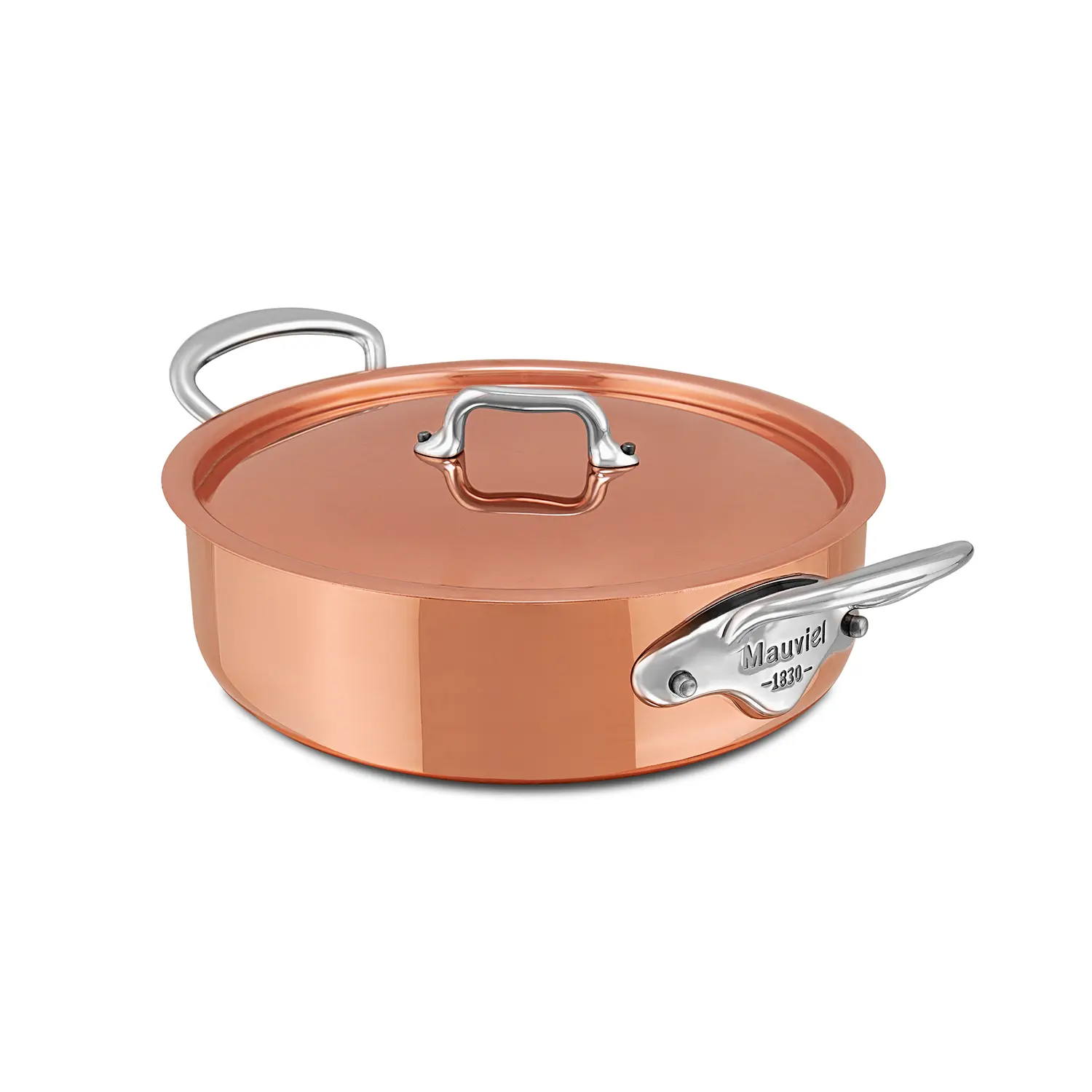 M'150S Copper Stainless Steel 24cm Rondeau with Lid