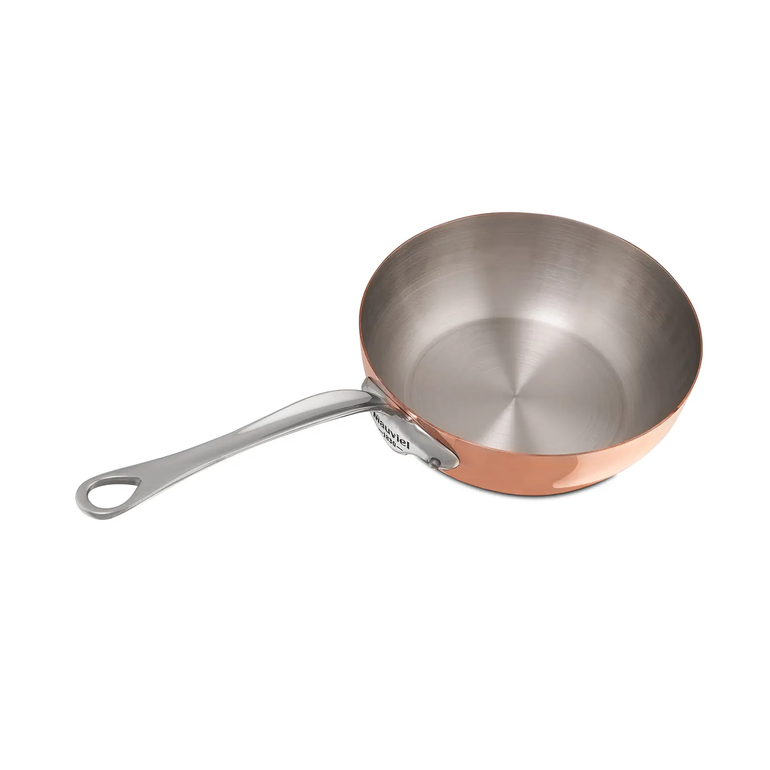 M'150S Copper Stainless Steel Curved Saute Pan 24cm - Image 2