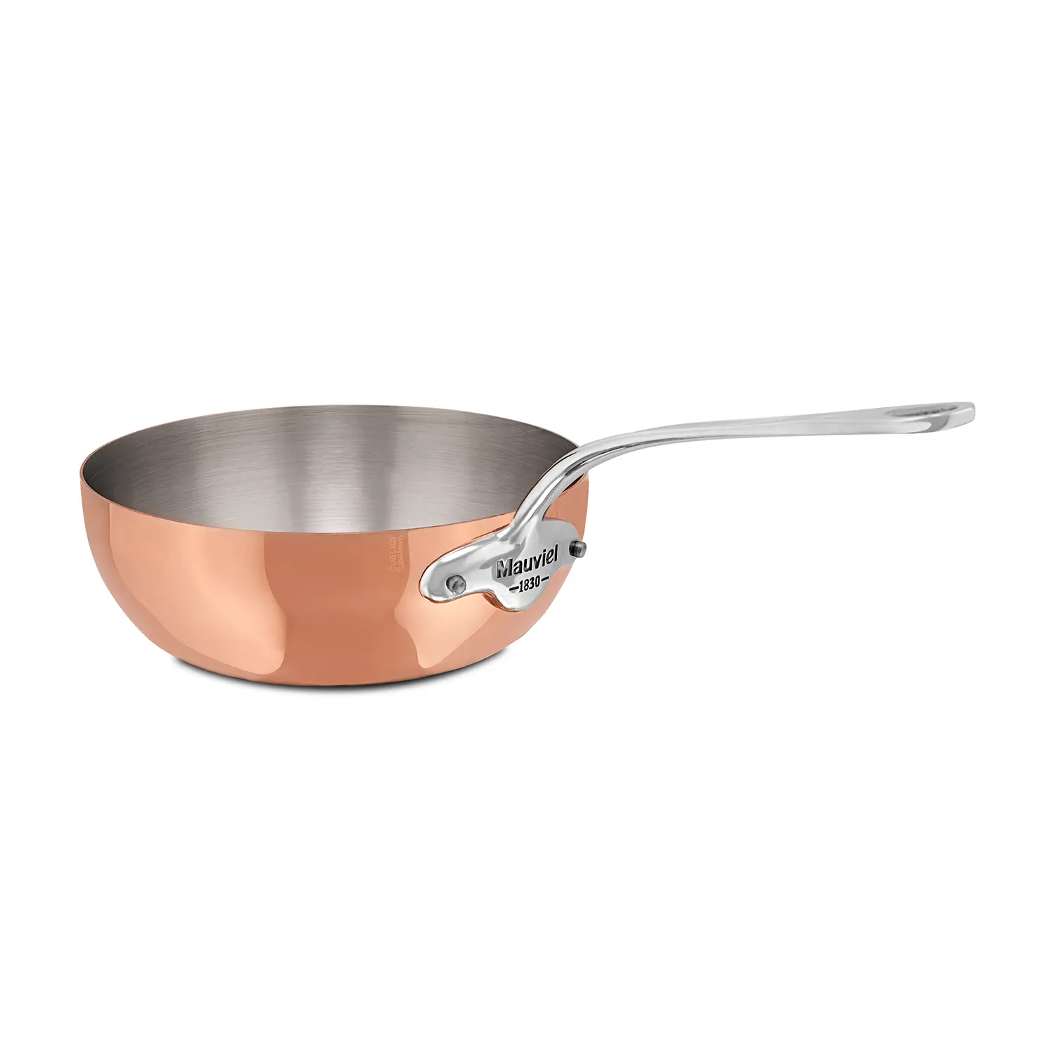 M'150S Copper Stainless Steel Curved Saute Pan 24cm