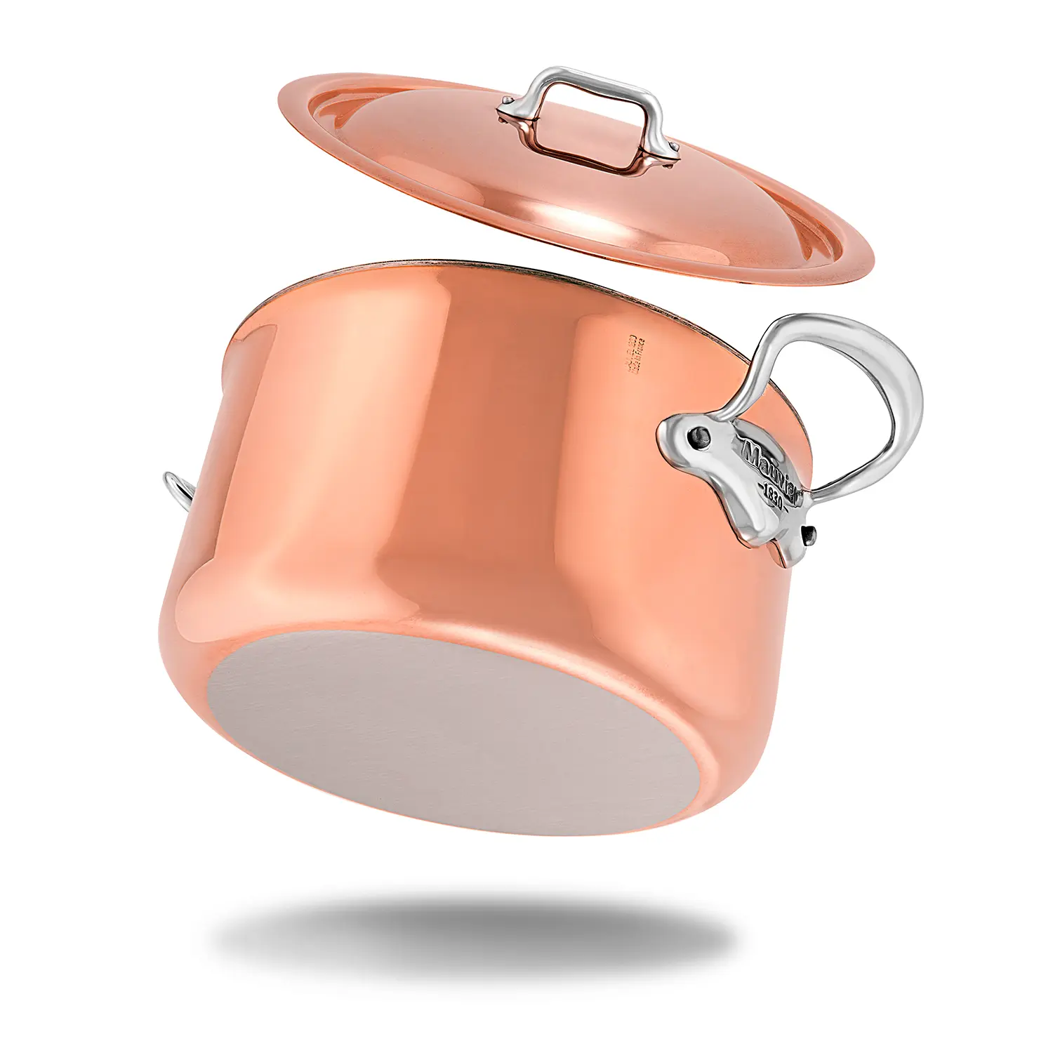 M'6S Copper Casserole with Lid 0530 - Image 3