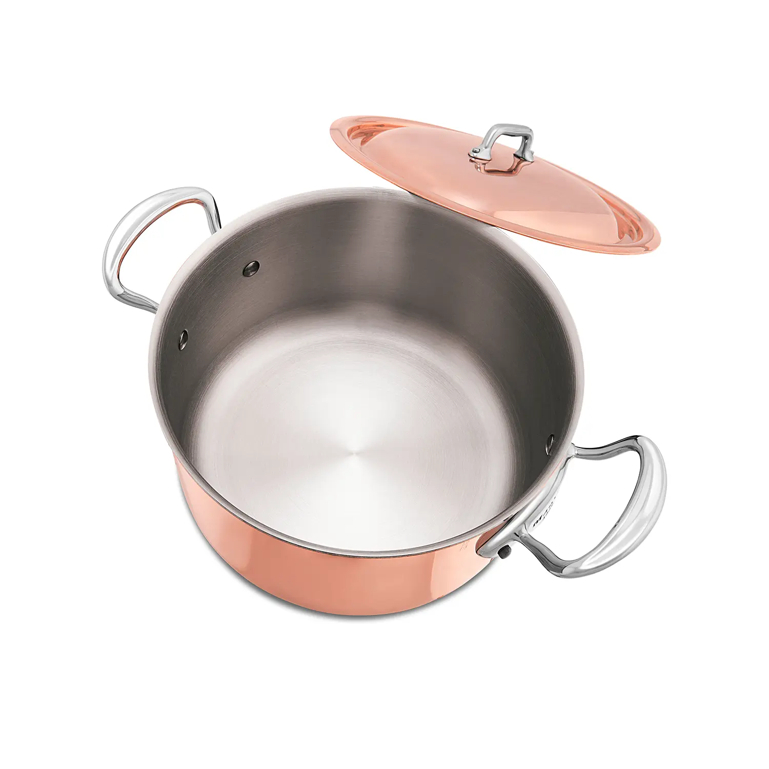 M'6S Copper Casserole with Lid 0530 - Image 2