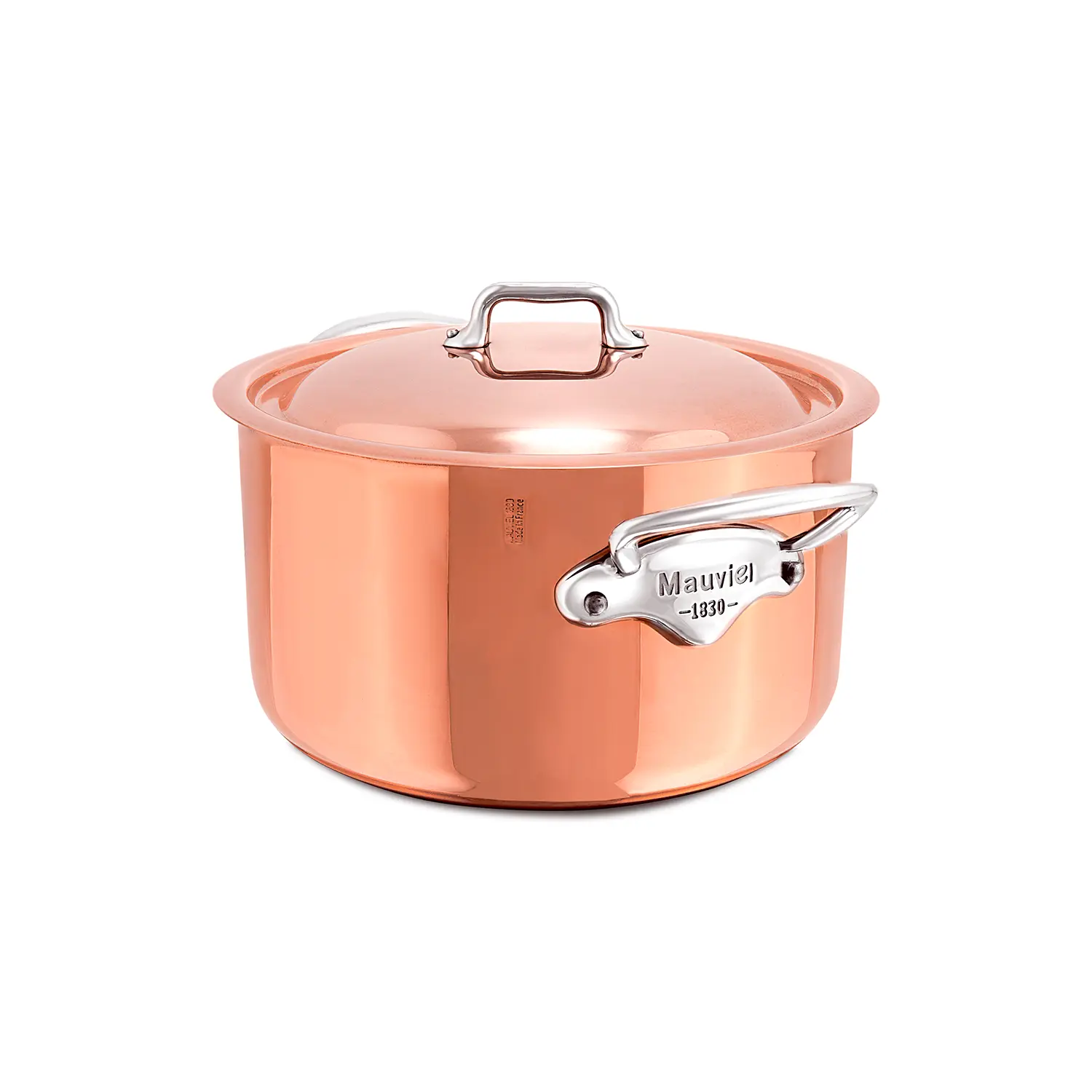 M'6S Copper Casserole with Lid 0530