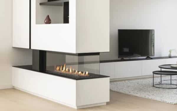 M-Design Gas Room Divider Fireplace