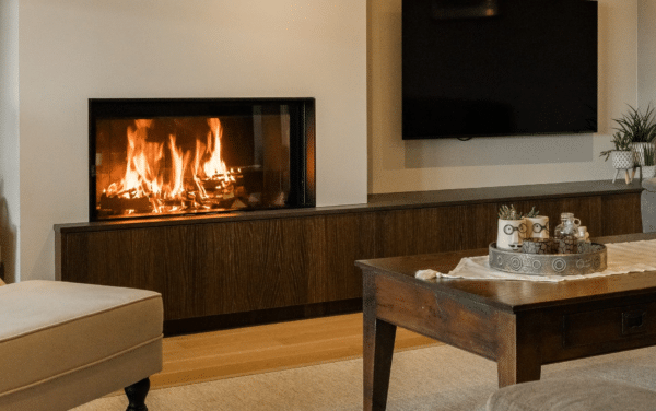 M-Design Wood Front Fireplace