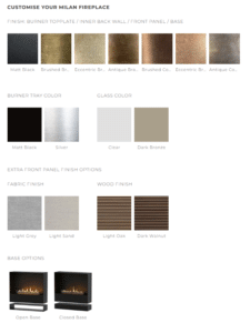 Decoflame Milan colour options 2026 01 28 111053 Milan Bio-Ethanol Fireplace