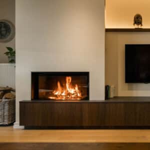 Luna Diamond 1150 H Front Wood Fire 16.1kW