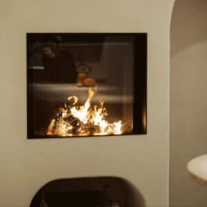 Luna Diamond 850 V Front Wood Fire 14.7kW
