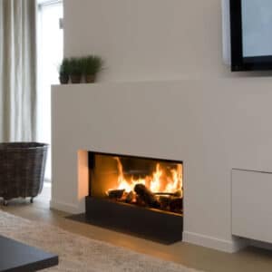 Luna Diamond 850 H Front Wood Fire 14.1kW