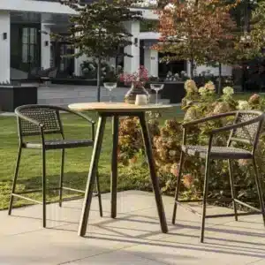 Max & Luuk Olbia outdoor dining table with teak top