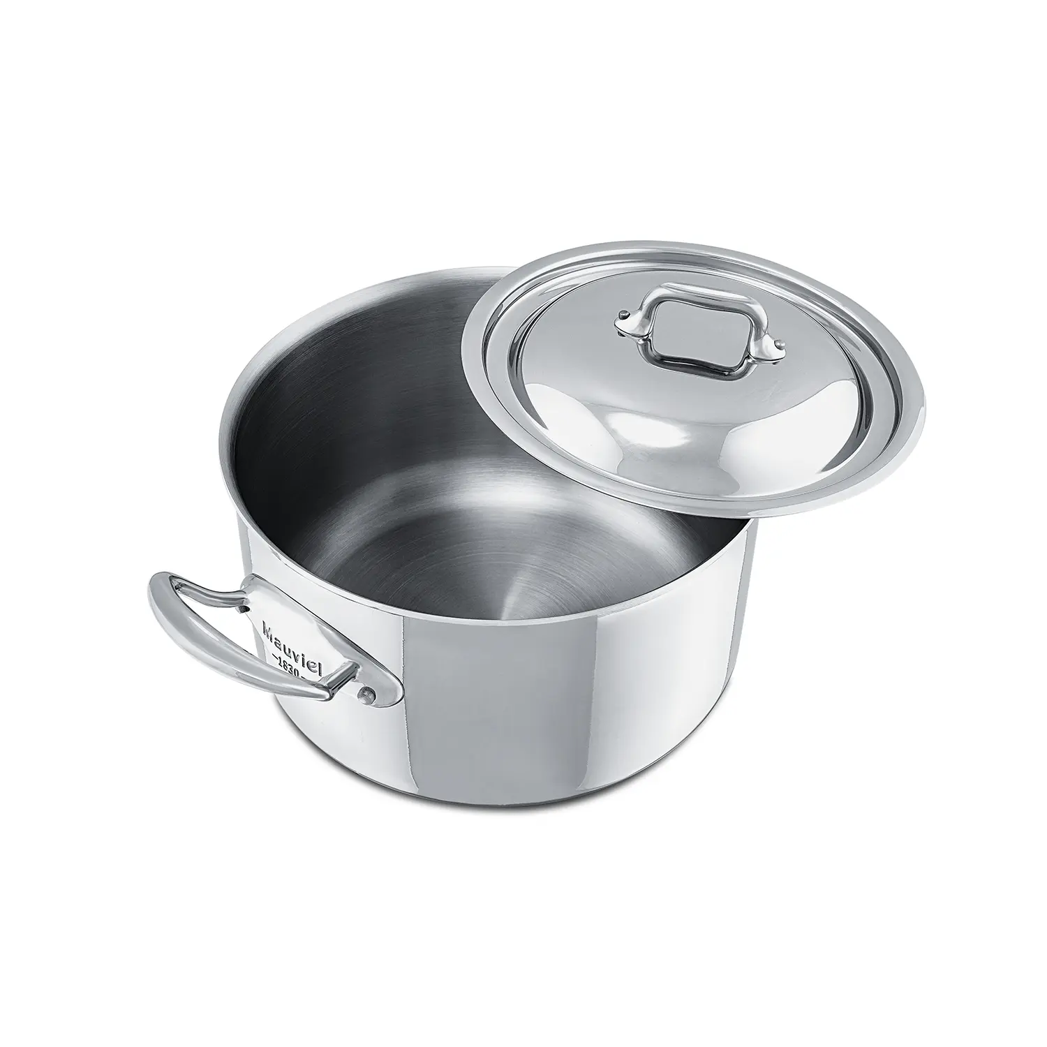 M'Cook Stainless Steel 24cm Casserole Dish with Lid - Image 2