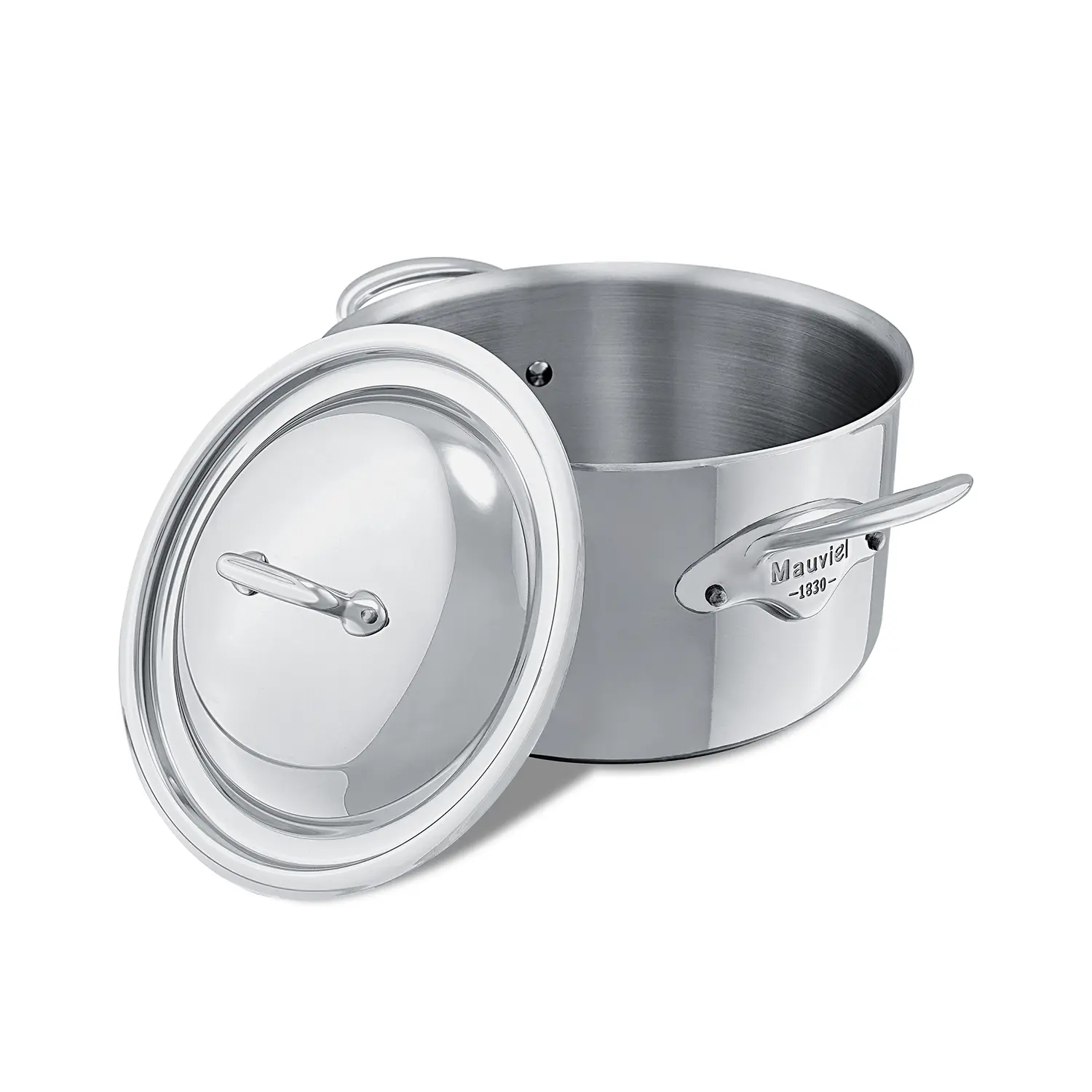 M'Cook Stainless Steel 24cm Casserole Dish with Lid - Image 3