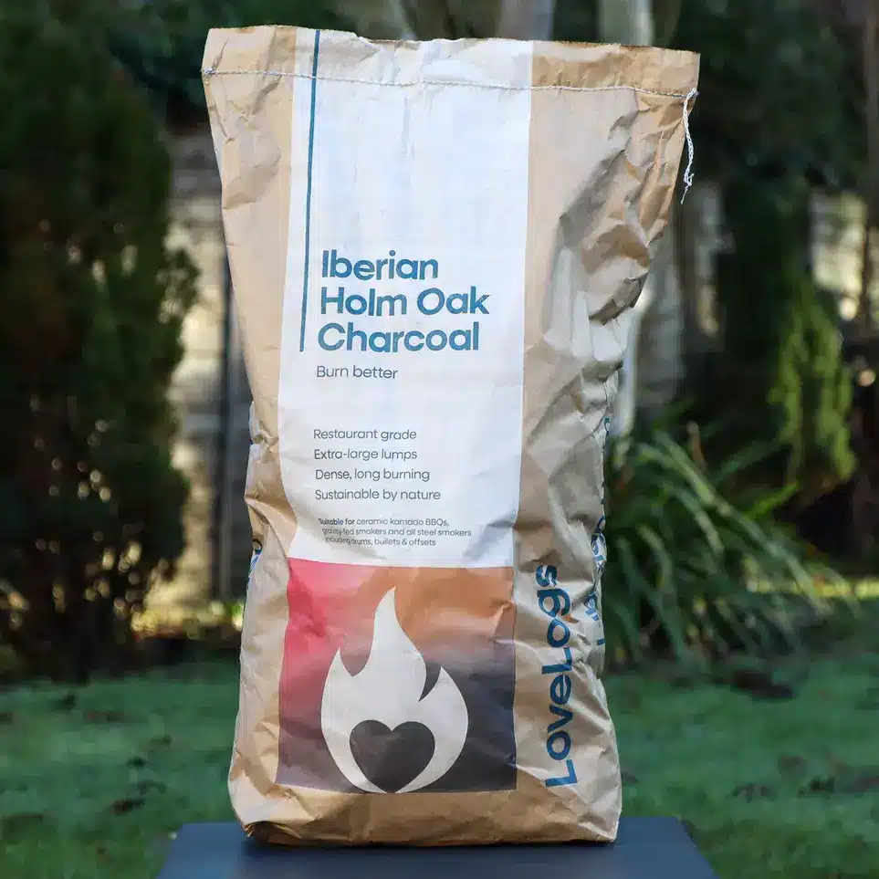 love logs holm oak charcoal 10kg bag