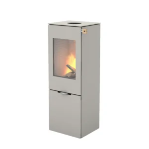 Nexo 120 Wood Burning Stove with Nickle Paint, Steel Door EX-DISPLAY OFFER