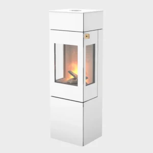 Nexo 140 Wood Burning Stove with White Paint, Steel Door & Side Glass EX-DISPLAY OFFER