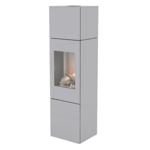 Nexo 160 Gas Stove with Silver Paint & Steel Door EX-DISPLAY OFFER