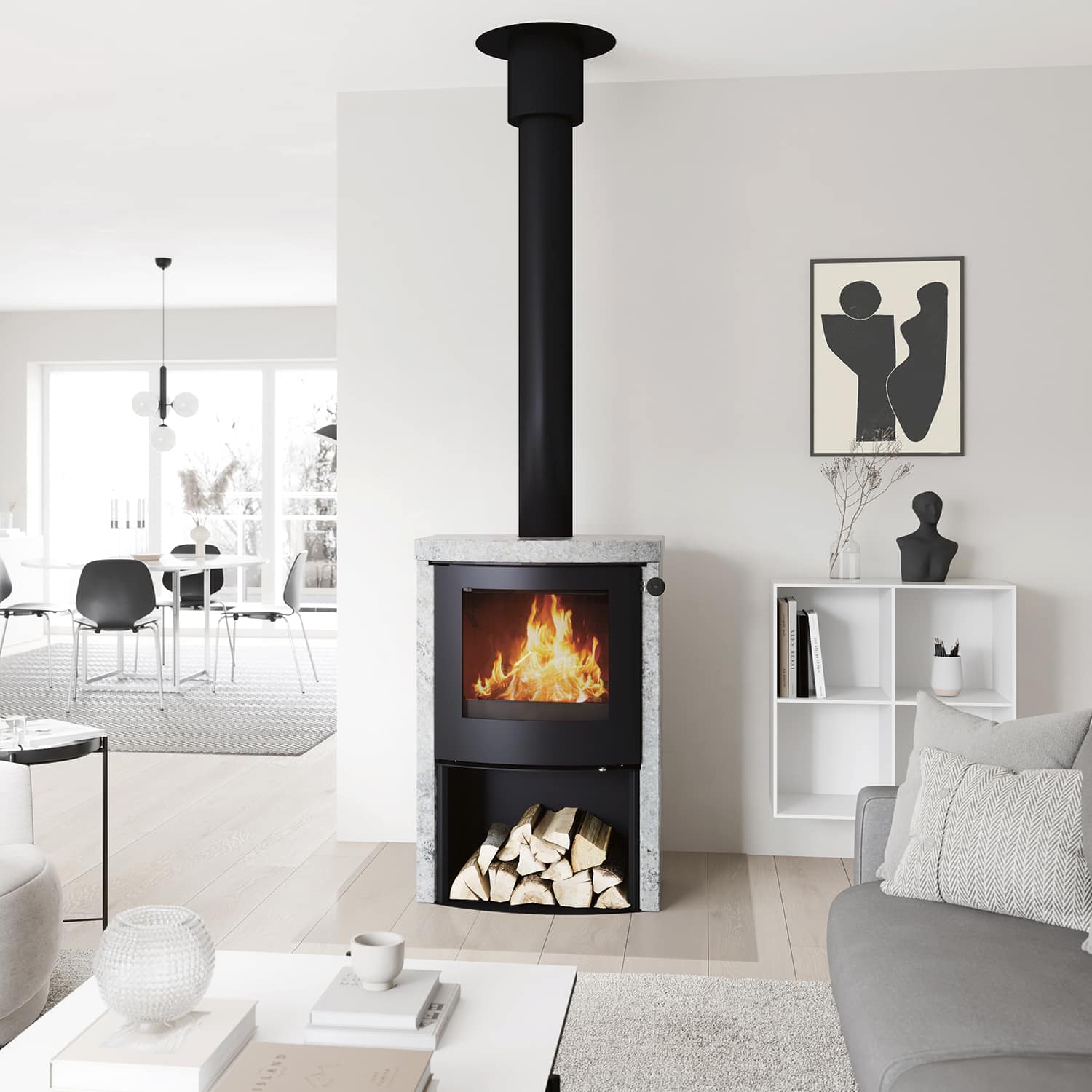 Q-Tee 2 C SoapStone Wood Stove 6.7kw - Image 2