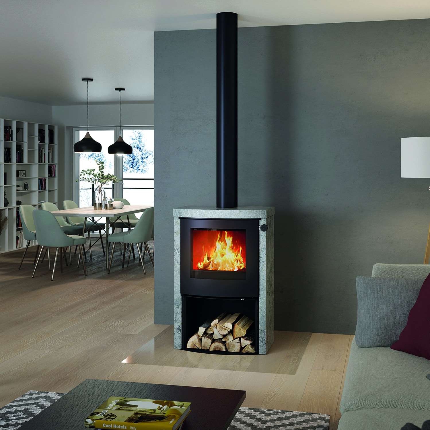 Q-Tee 2 C SoapStone Wood Stove 6.7kw