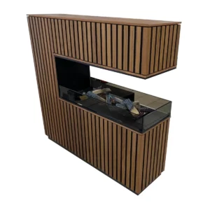 Decoflame Wood Wall Room Divider Bioethanol - USED EX-DISPLAY OFFER