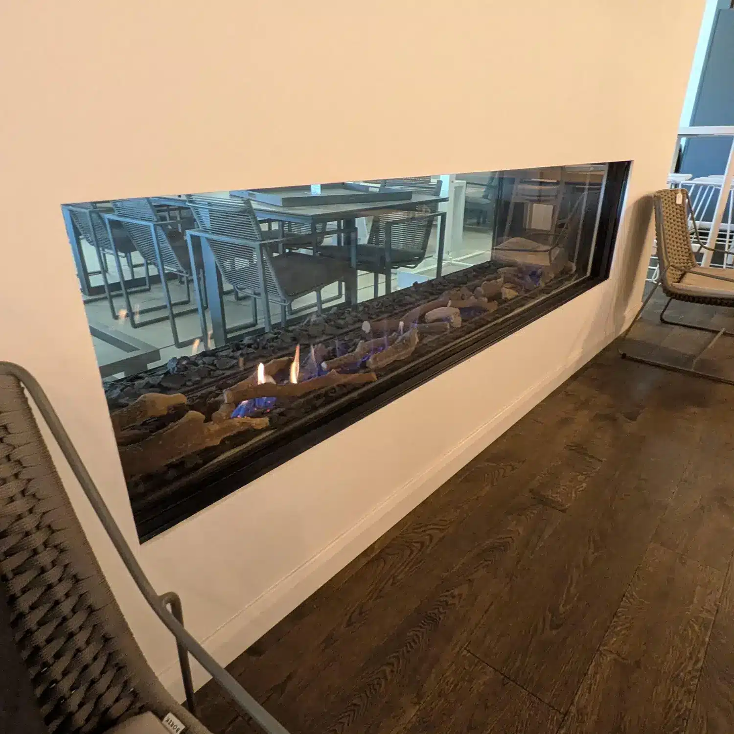 Ortal 250 Tunnel Indoor - Outdoor Gas Fire - USED EX-DISPLAY OFFER