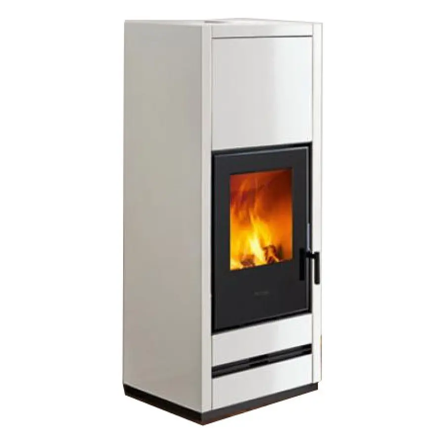 Piazzetta E928 M Wood Burning Stove 11 kW with Bianco Cladding EX-DISPLAY OFFER
