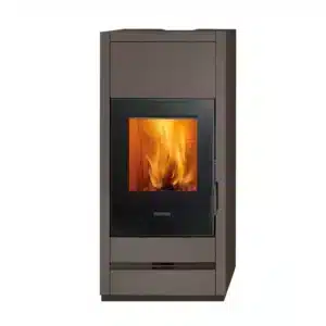 E928 Wood Burning Stove 11 kW with Terra Cotta Cladding EX-DISPLAY OFFER